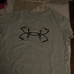 Under Armour Boys Heather Gray Tee
